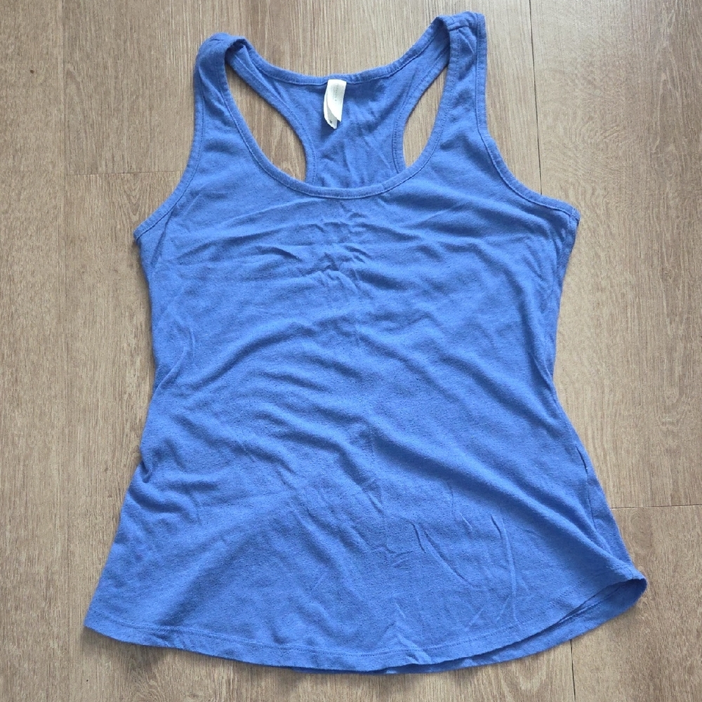 Threads 4 Thought Blue Racerback Tank Top - Picture 1 of 3